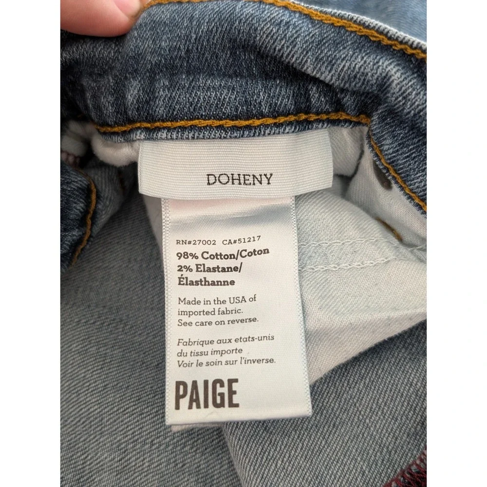 Paige Doheny Jeans Men's 33X30 Relaxed Straight Vintage Inspired Denim - Picture 5 of 8